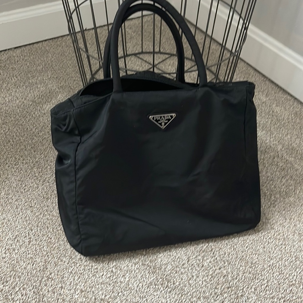 Authentic Prada fabric purse- great condition no rips, snags or tears in fabric